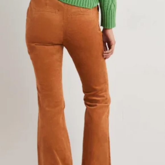 Boden Sienna Brown Cordouroy Flare Pants size 16L - Picture 5 of 16